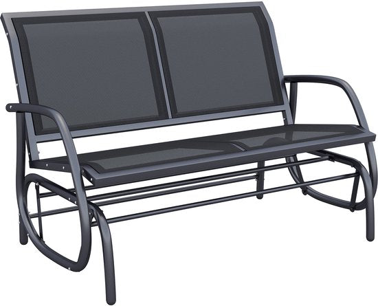 4goodz Tuinbank Schommelbank 2-Zits - max. 200 kg - Zwart