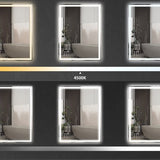 4goodz Ronde Badkamerspiegel 60 cm LED Verlichting - Zilver