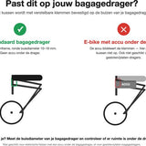 Bagagedrager Kussen – Zwart Fietszitje voor Extra Comfort en Eenvoud