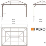 Sojag - SJ04310 - Paviljoen - Pergola - Partytent - 261 x 298 x 423 cm