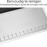 Deegschraper - RVS - Zwart-Zilver