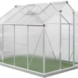 Westmann Aluminium kas Flora 68 - Zilver - 252x192x201cm