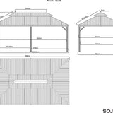Sojag - SJ09100 - Paviljoen - Pergola - Partytent - 307 x 363 x 598 cm