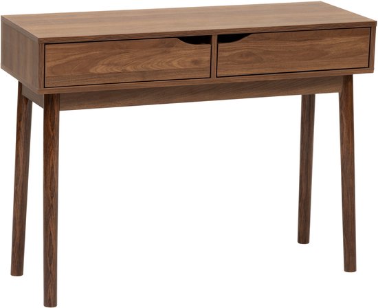 Home Deco Factory Sidetable Console Bijzettafel Met 2 Laden Klaus - Bruin