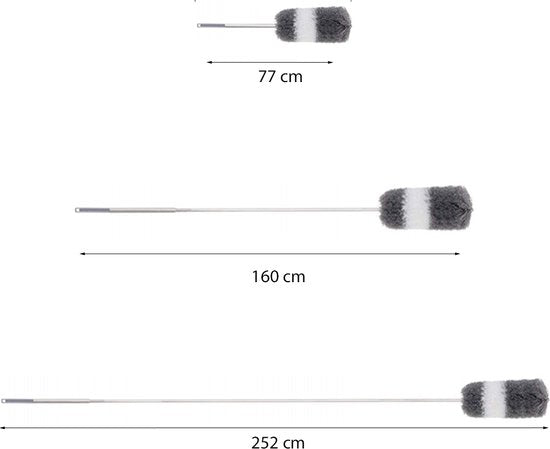 Plumeau Uitschuifbaar - Tot 252 cm Uitschuifbaar - Ragebol - Plumeau Uitschuifbaar tot 245 cm - Wasbaar Microvezel