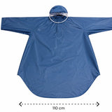 Regenponcho Volwassenen – Fietsponcho Waterdicht – Regenjas met Capuchon en Transparant Vizier – Herbruikbaar – Festival, Camping en Wandelen – Blauw