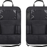 Autostoel Organizer met Tablet houder - 2 Stuks - Zwart - Kwalitatieve Stoelhouder - Opbergzak voor aan Autostoel - Autostoel Organizer Tablet Houder