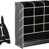 Bureau Organizer Hout - Pennenbakje - Desk Organizer - Pennenhouder - Bureau
