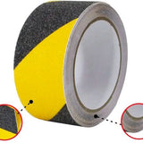 24ME® - Geel-Zwarte Antislip Waarschuwingstape – 5cm x 10 Meter – Veiligheidstape voor Trappen, Bedrijven of Thuis