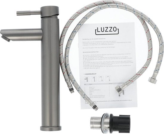 Luzzo® Como - RVS Wastafelkraan Hoog