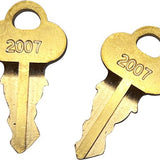 Messing Sleutel 2007 – Universele Reservesleutel voor Brievenbus, Kast en Sloten – Slijtvast & Nauwkeurig Geslepen