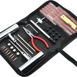 Banden Reparatieset - Complete Set - Proppenset - Inclusief Handige Opbergtas - Reparatieset voor Motor, Brommer of Auto - Bandenreparatieset Auto - Autobanden Reparatie