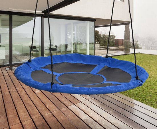 Nestschommel weerbestendig - tot 100 kg - Φ110 cm - Blauw