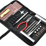 Banden Reparatieset - Complete Set - Proppenset - Inclusief Handige Opbergtas - Reparatieset voor Motor, Brommer of Auto - Bandenreparatieset Auto - Autobanden Reparatie
