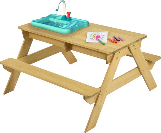 TP Toys Wood kinder picknick tafel met waterbak