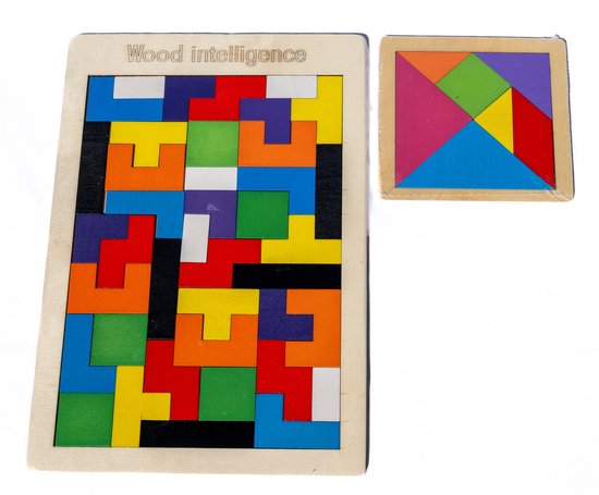 - Tangram - Houten speelgoed - 3 - Educatief - Vanaf 3 Jaar