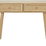 Side Table Bali met Rattan voorzijde 29x100x81 cm - Gangtafel - Bruin