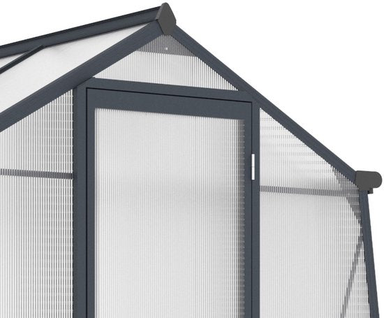 Westmann Aurora 68 - TuinKas met fundering - Antraciet 248x188 cm