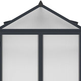 Westmann Aurora 810 - TuinKas met fundering - Antraciet 309x248 cm
