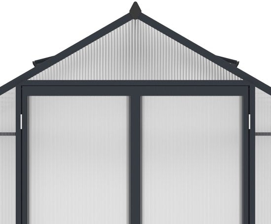 Westmann Aurora 810 - TuinKas met fundering - Antraciet 309x248 cm