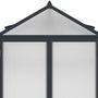 Westmann Aurora 810 - TuinKas met fundering - Antraciet 309x248 cm