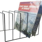 LP Opbergsysteem - Zwart - Elpee Opbergrek - Platenrek van Metaal - Opbergrek LP - Vinyl OpbergSysteem - 50 tot 60 Platen - Bordenstandaard
