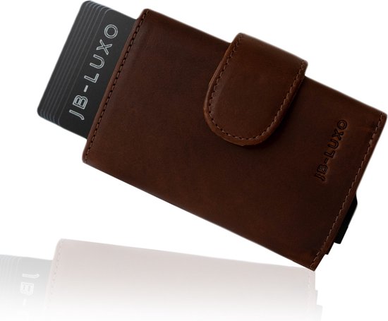JB-Luxo Pasjeshouder - Uitschuifbaar - RFID Anti-Skim - Pasjes - en Aluminium