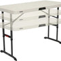 Lifetime® Kunststof Campingtafel in Hoogte Verstelbaar - 122x61x86 cm