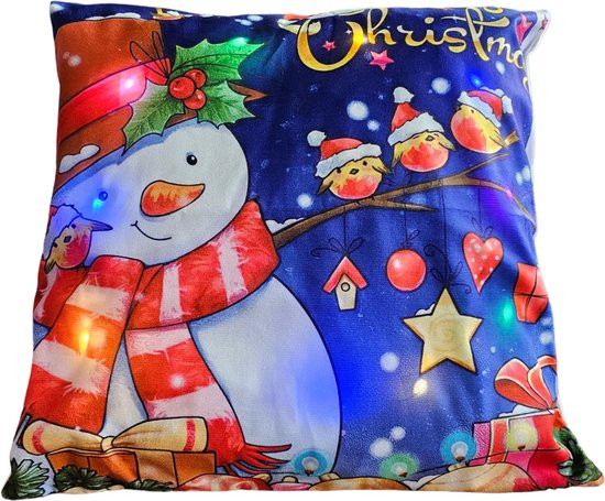 Mar's Art - Kerst - Kussenhoes Kerst - Kerst Kussen met - Verlichting
