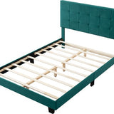 Bedombouw - Groen - 147x206x110cm - Bedombouw met Hoofdbord - De perfecte combinatie van comfort en stijl voor je slaapkamer