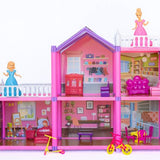 DMG Supply Groot Poppenhuis - Hoog - Meerdere Verdiepingen - Poppen - Meubels