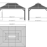 Sojag - SJ07510 - Paviljoen - Pergola - Partytent - 306 x 363 x 484 cm