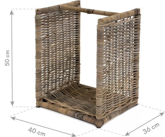 Westmann Rotan Haardhout Houtmand Costa - 40x36x50 cm