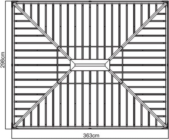 Sojag - SJ03100 - Paviljoen - Pergola - Partytent - 291 x 298 x 363 cm