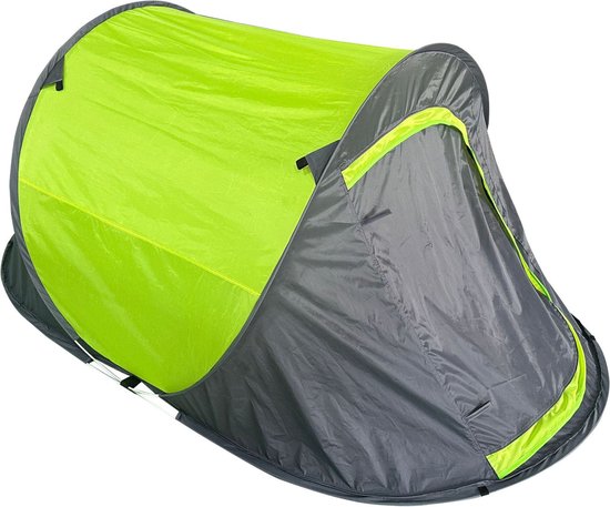 hanSe® Pop-up tent voor 2 personen groene kampeertent trekking festival