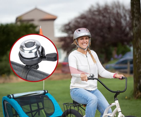 Fietsbel Universeel - 23 mm - Voor Stadsfiets, Mountainbike & Kinderfiets - Hard Geluid - Eenvoudige Montage