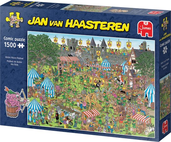 Jan van Haasteren - Robin Hood Festival - 1500 stukjes - Puzzel - Legpuzzel