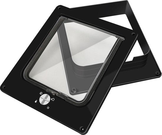 Pet Select Kattenluik met Tunnel - 4 Vergrendelingsstanden - Weerbestendig - L