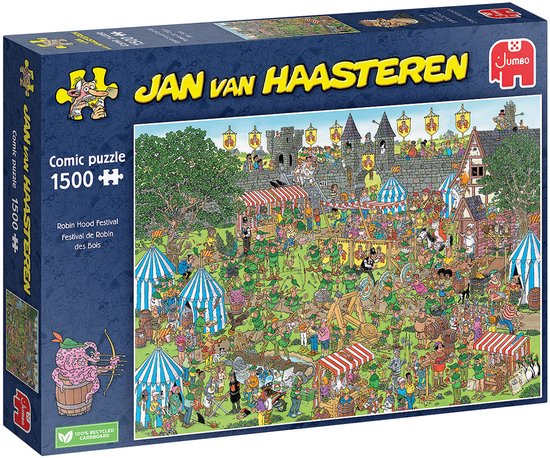 Jan van Haasteren - Robin Hood Festival - 1500 stukjes - Puzzel - Legpuzzel