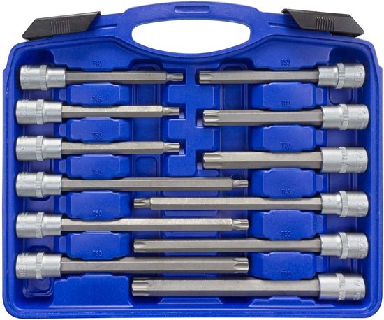 hanSe Werkzeuge® set 32 delig bitjes Torx Extra Lang in Koffer
