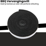 BBQ Vervangingsvilt - Zelfklevend - 450cm x 2cm x 3mm - BBQ Vilt - Geschikt voor o.a. Green Egg, Kamado, Black Bastard