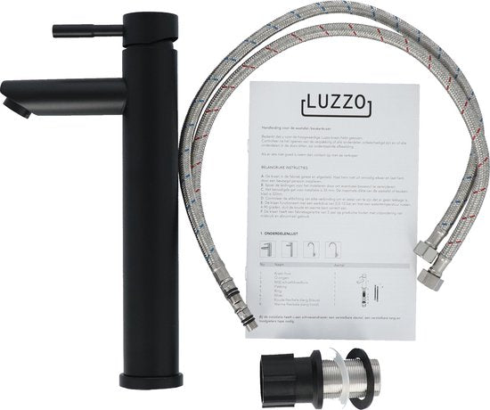 Luzzo® Como - RVS Wastafelkraan Hoog