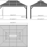 Sojag - SJ07510 - Paviljoen - Pergola - Partytent - 306 x 363 x 484 cm