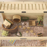 2-Etagen Hamsterkooi met Opklapbaar Deksel - 50x83x103 cm