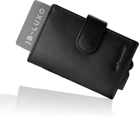 JB-Luxo Pasjeshouder - Uitschuifbaar - RFID Anti-Skim - Pasjes - en Aluminium