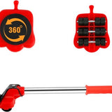 Meubellifter - Rood - 5-delige Set - Eenvoudig Verplaatsen van Meubels - Meubellift - Meubelverplaatser
