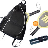 Padel- en Tennistas Rugzak - Zwart - Waterdicht, Ademend en Comfortabel voor Padel, Pickleball, Tennis & Meer