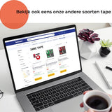 24ME® 25 Meter Zeer Dun Transparant Dubbelzijdig Tape - Ultra Strong - Montagetape - Dubbelzijdige Tape - Voor binnen- en buitengebruik