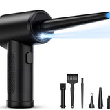 Air Duster met Verlichting en 3 Snelheden - 6 Opzetstukken - 51.000 RPM - Draadloos & USB Oplaadbaar - Perslucht - Compressed air