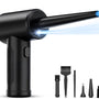 Air Duster met Verlichting en 3 Snelheden - 6 Opzetstukken - 51.000 RPM - Draadloos & USB Oplaadbaar - Perslucht - Compressed air